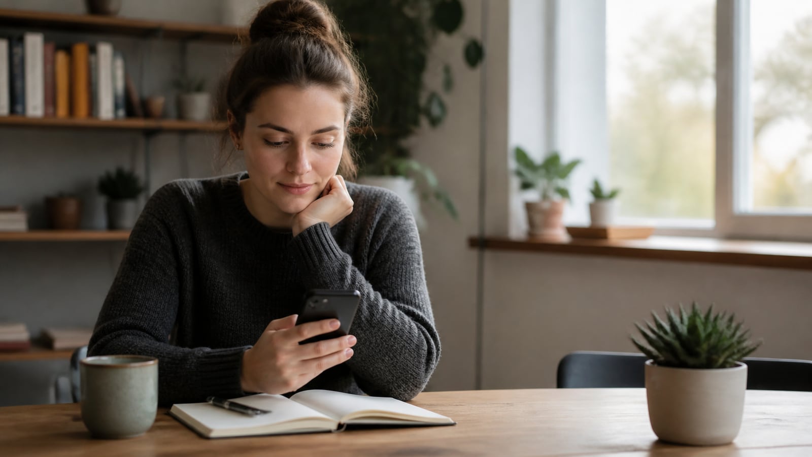 Een duidelijke digitale boodschap schrijven op een smartphone